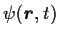 $\psi(\mathitbf{r},t)$